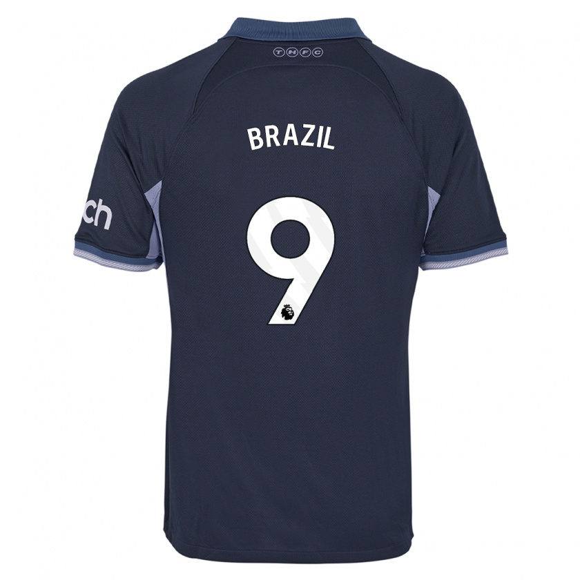 Kandiny Uomo Maglia Ellie Brazil #9 Blu Scuro Kit Gara Away 2023/24 Maglietta