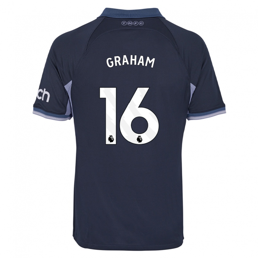 Kandiny Uomo Maglia Kit Graham #16 Blu Scuro Kit Gara Away 2023/24 Maglietta