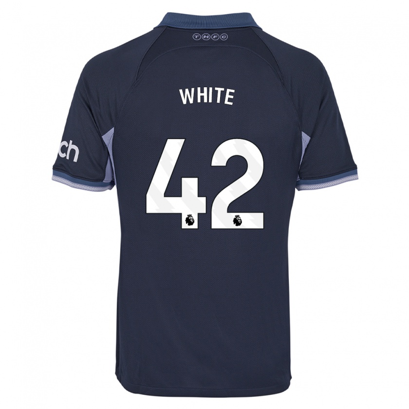 Kandiny Herren Harvey White #42 Dunkelblau Auswärtstrikot Trikot 2023/24 T-Shirt Österreich