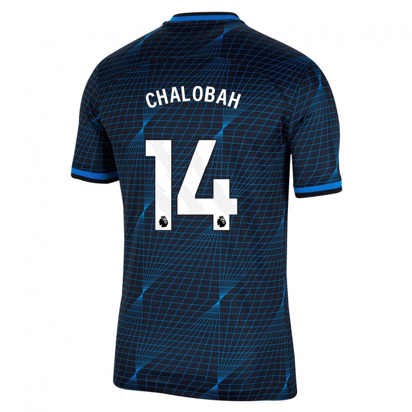 Kandiny Herren Trevoh Chalobah #14 Dunkelblau Auswärtstrikot Trikot 2023/24 T-Shirt Österreich