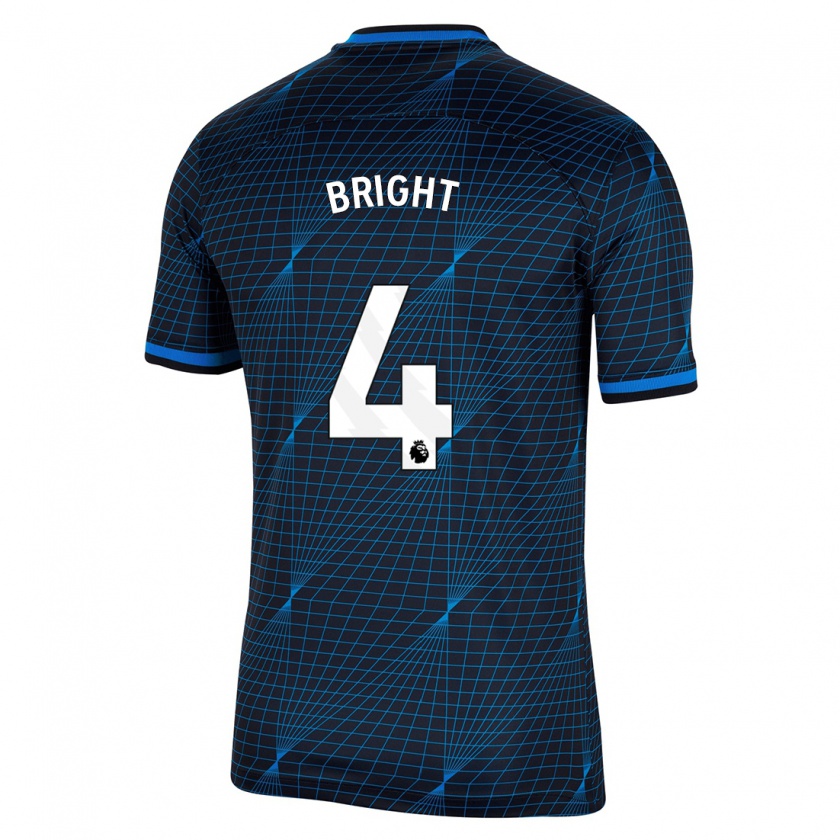 Kandiny Herren Millie Bright #4 Dunkelblau Auswärtstrikot Trikot 2023/24 T-Shirt Österreich