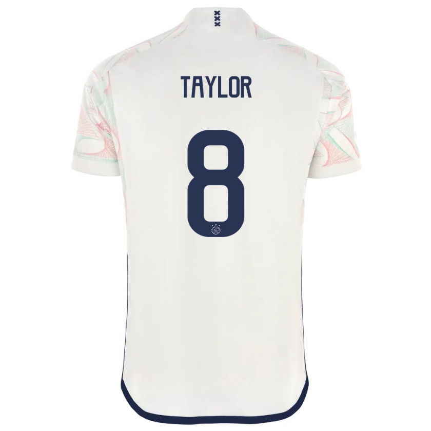 Kandiny Hombre Camiseta Kenneth Taylor #8 Blanco 2ª Equipación 2023/24 La Camisa México