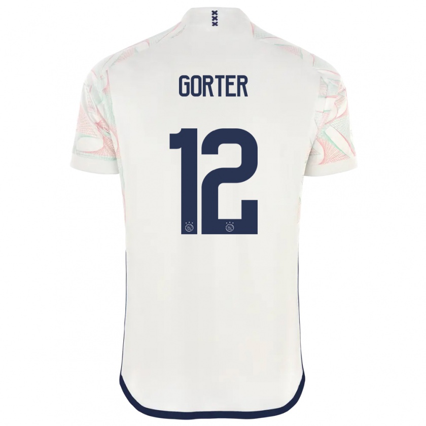 Kandiny Hombre Camiseta Jay Gorter #12 Blanco 2ª Equipación 2023/24 La Camisa México