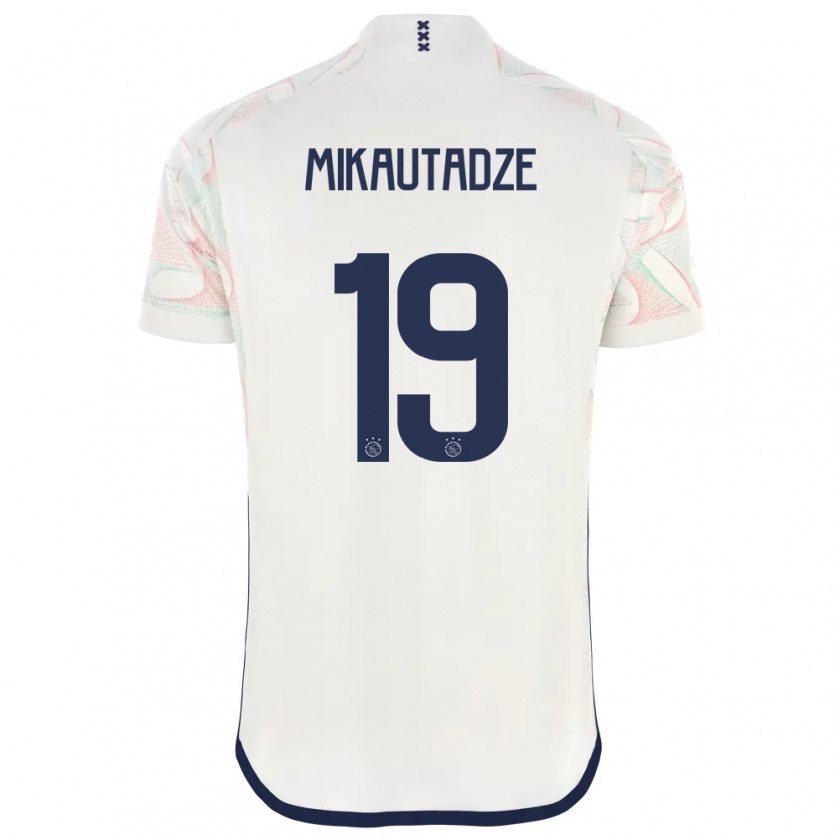 Kandiny Hombre Camiseta Georges Mikautadze #19 Blanco 2ª Equipación 2023/24 La Camisa México