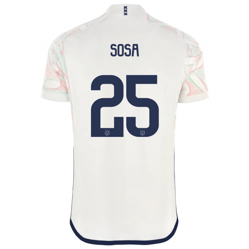 Kandiny Uomo Maglia Borna Sosa #25 Bianco Kit Gara Away 2023/24 Maglietta