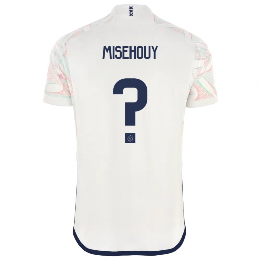 Kandiny Uomo Maglia Gabriel Misehouy #0 Bianco Kit Gara Away 2023/24 Maglietta