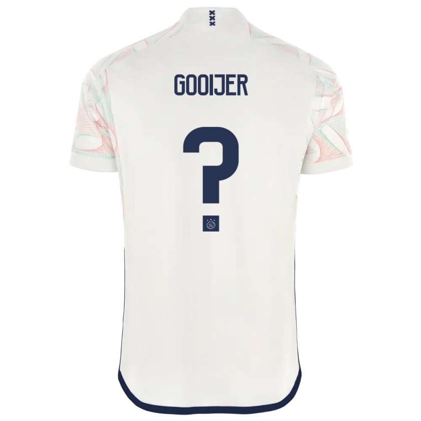 Kandiny Hombre Camiseta Tristan Gooijer #0 Blanco 2ª Equipación 2023/24 La Camisa México