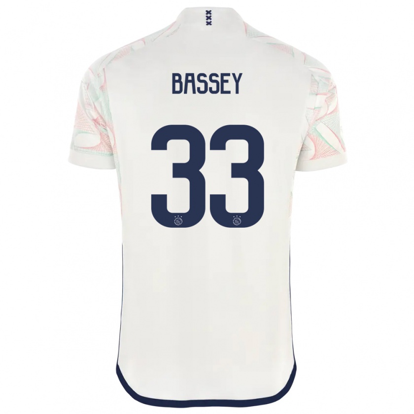 Kandiny Heren Calvin Bassey #33 Wit Uitshirt Uittenue 2023/24 T-Shirt België