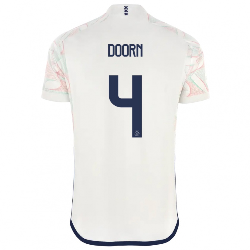 Kandiny Hombre Camiseta Lisa Doorn #4 Blanco 2ª Equipación 2023/24 La Camisa México