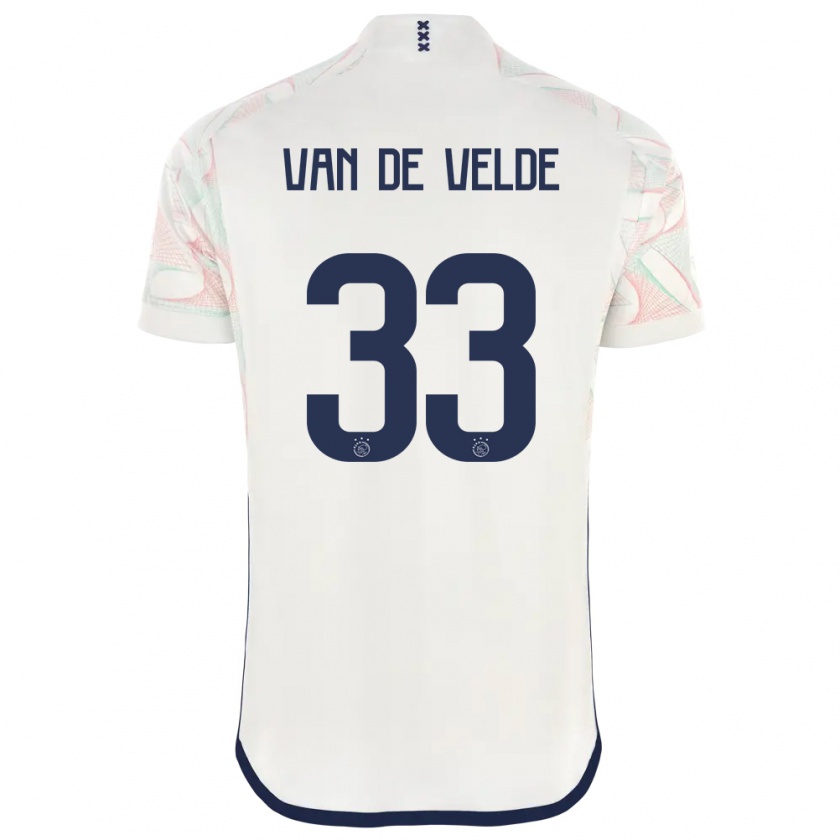 Kandiny Heren Jonna Van De Velde #33 Wit Uitshirt Uittenue 2023/24 T-Shirt België