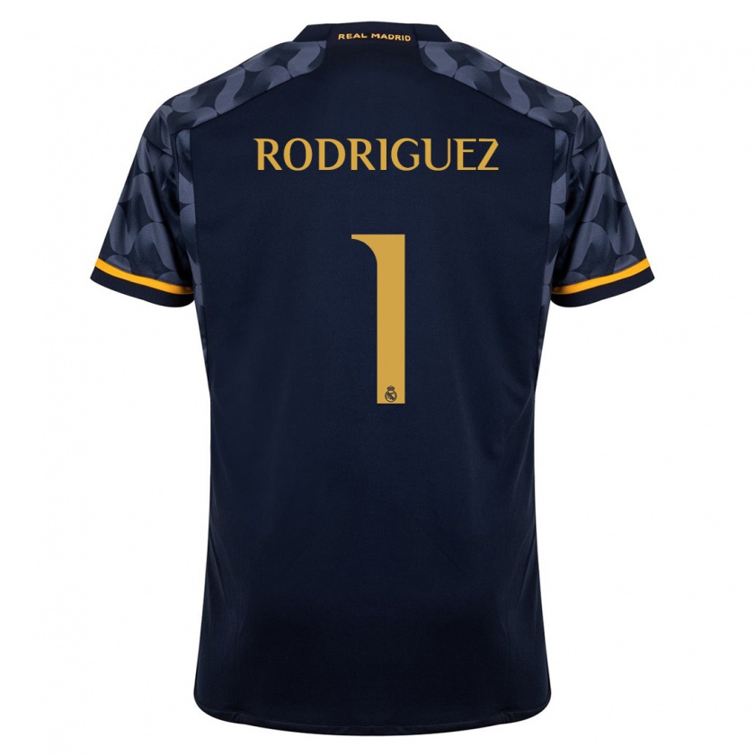 Kandiny Uomo Maglia Misa Rodriguez #1 Blu Scuro Kit Gara Away 2023/24 Maglietta