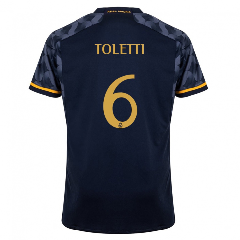 Kandiny Uomo Maglia Sandie Toletti #6 Blu Scuro Kit Gara Away 2023/24 Maglietta