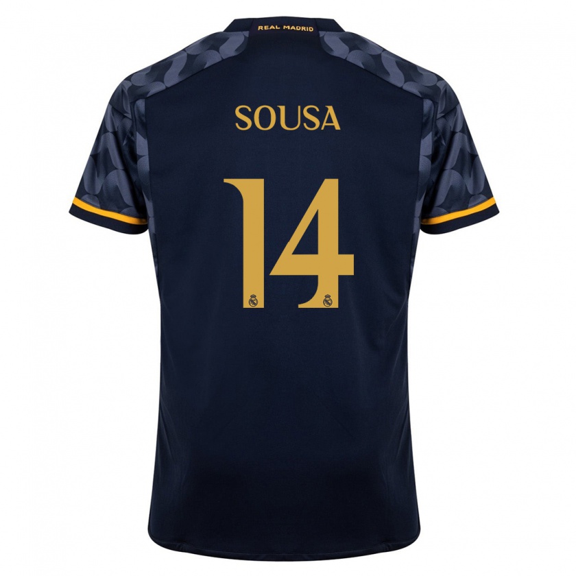 Kandiny Uomo Maglia Kathellen Sousa #14 Blu Scuro Kit Gara Away 2023/24 Maglietta