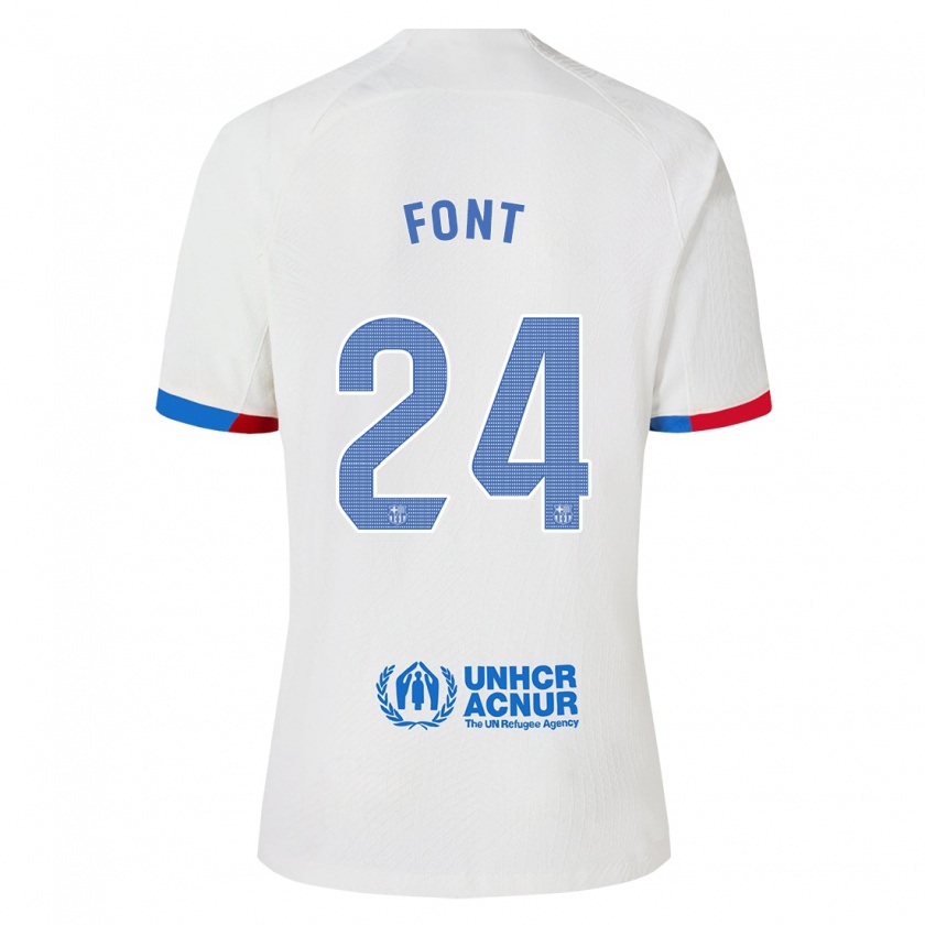 Kandiny Uomo Maglia Gemma Font #24 Bianco Kit Gara Away 2023/24 Maglietta