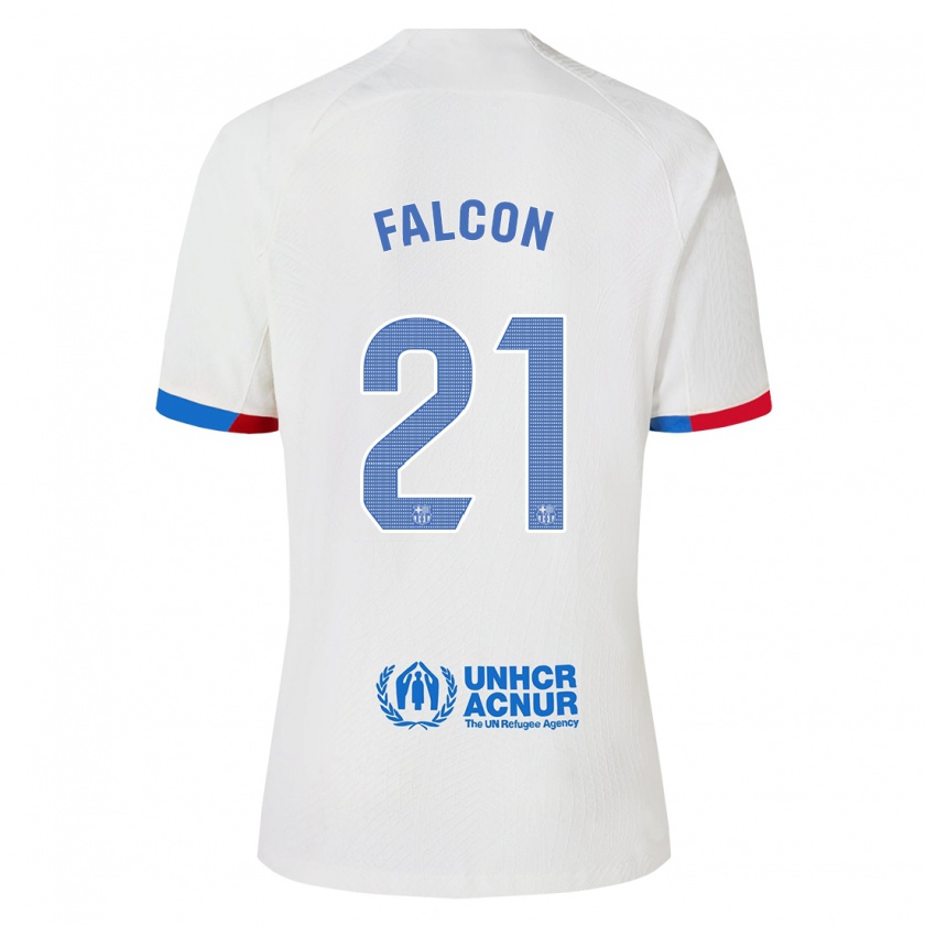 Kandiny Uomo Maglia Andrea Falcon #21 Bianco Kit Gara Away 2023/24 Maglietta