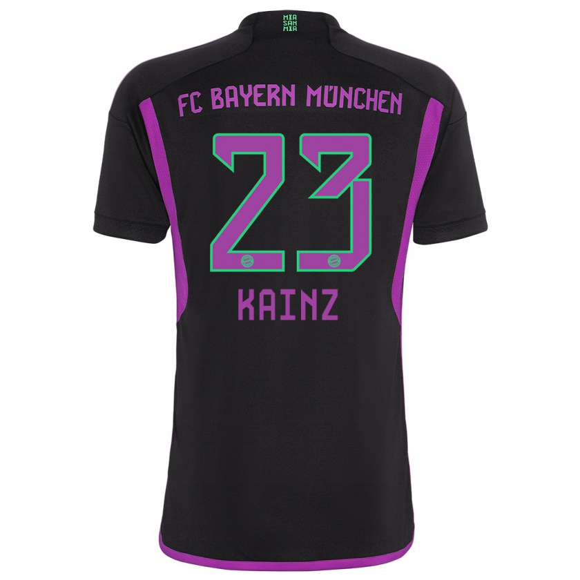 Kandiny Heren Manuel Kainz #23 Zwart Uitshirt Uittenue 2023/24 T-Shirt België