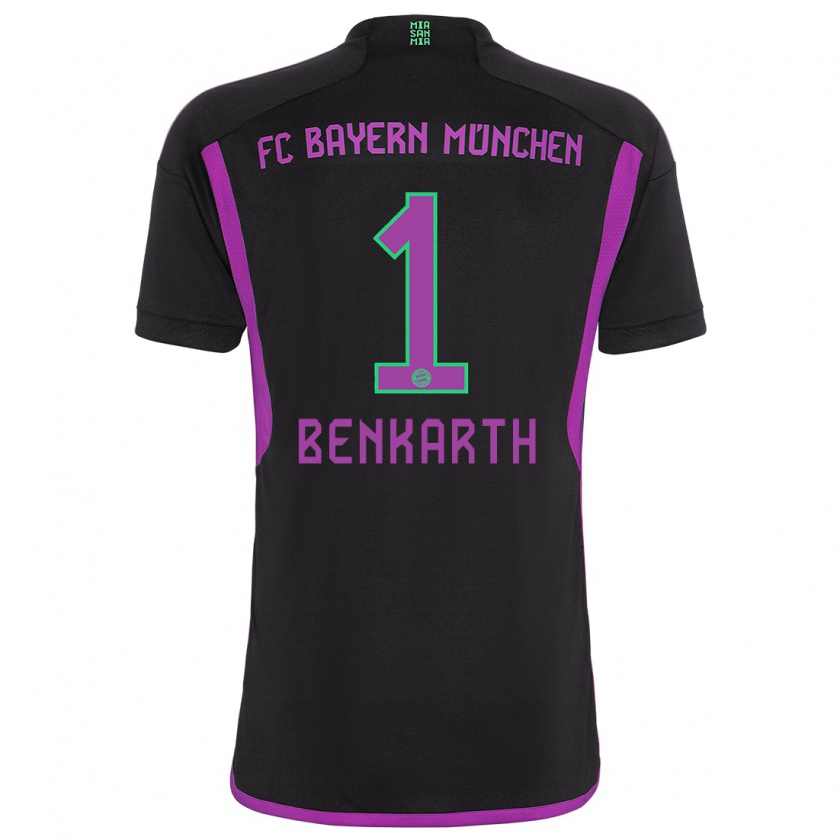 Kandiny Herren Laura Benkarth #1 Schwarz Auswärtstrikot Trikot 2023/24 T-Shirt Österreich