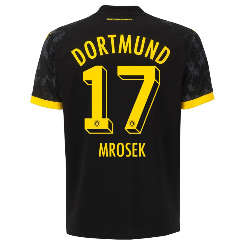 Kandiny Hombre Camiseta Noah Mrosek #17 Negro 2ª Equipación 2023/24 La Camisa