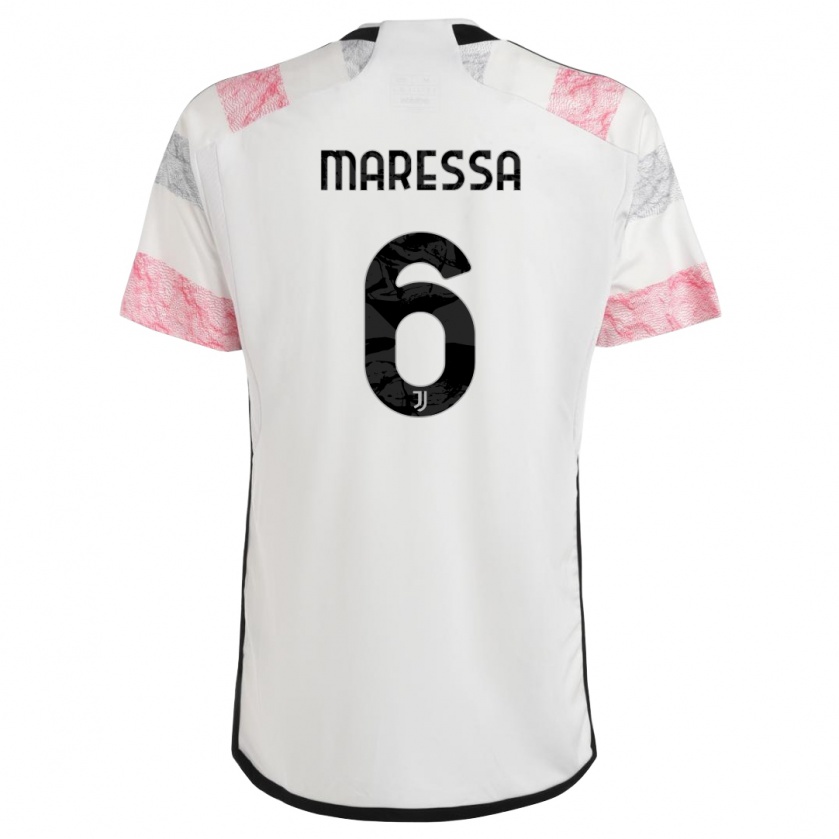 Kandiny Herren Tommaso Maressa #6 Weiß Rosa Auswärtstrikot Trikot 2023/24 T-Shirt Österreich