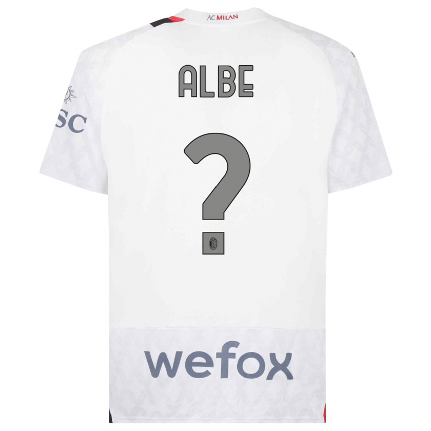 Kandiny Hombre Camiseta Salem Albè #0 Blanco 2ª Equipación 2023/24 La Camisa