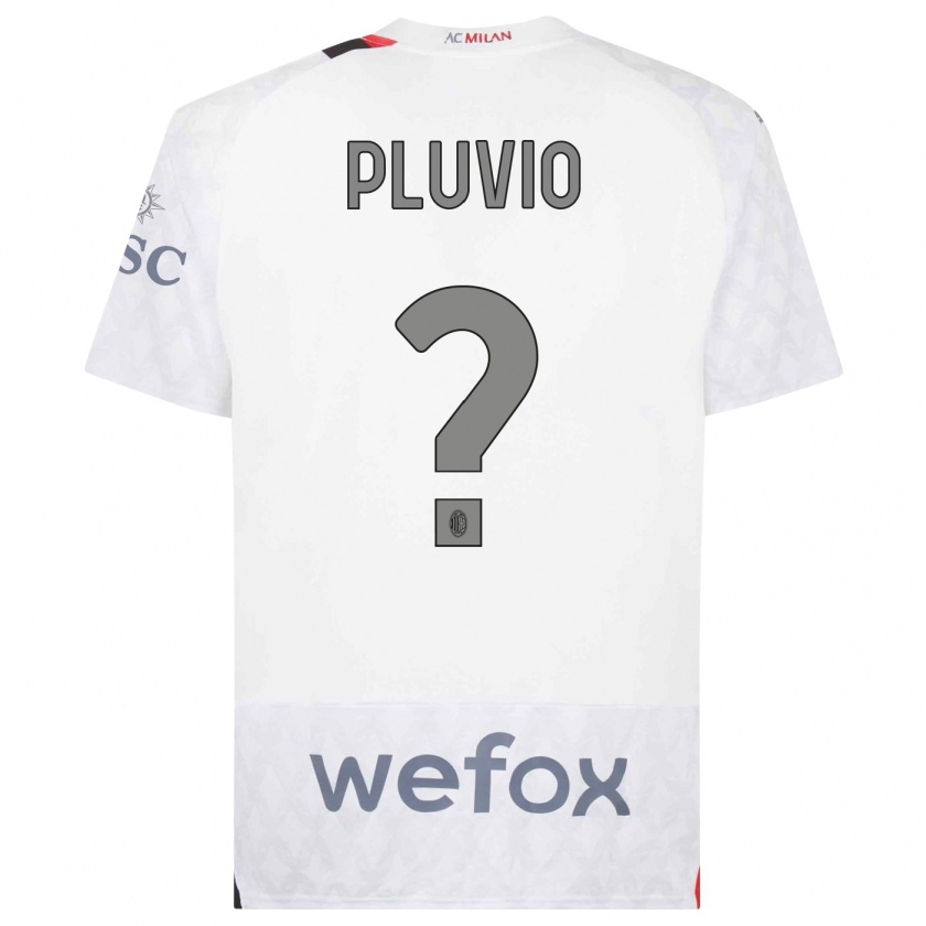 Kandiny Hombre Camiseta Nicholas Pluvio #0 Blanco 2ª Equipación 2023/24 La Camisa