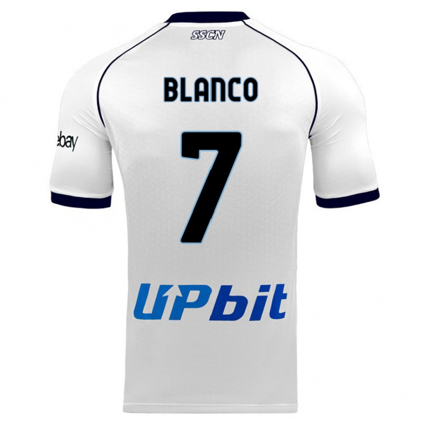 Kandiny Uomo Maglia Gimena Blanco #7 Bianco Kit Gara Away 2023/24 Maglietta