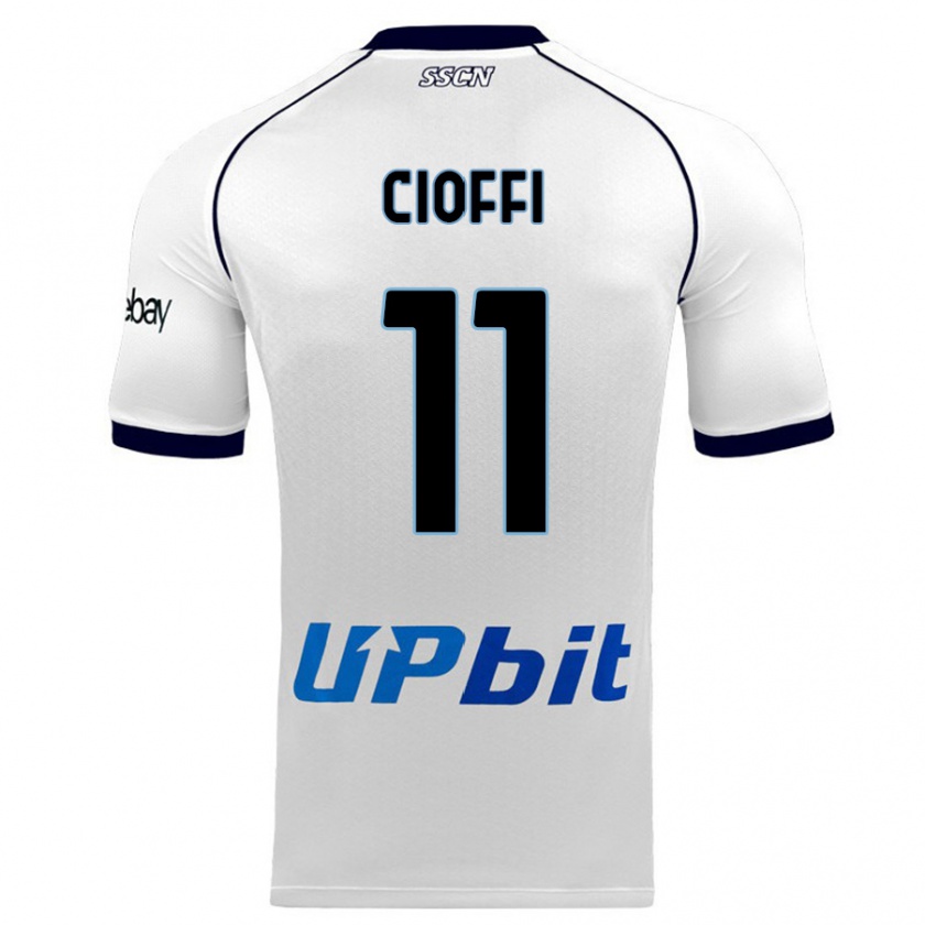 Kandiny Herren Antonio Cioffi #11 Weiß Auswärtstrikot Trikot 2023/24 T-Shirt Österreich