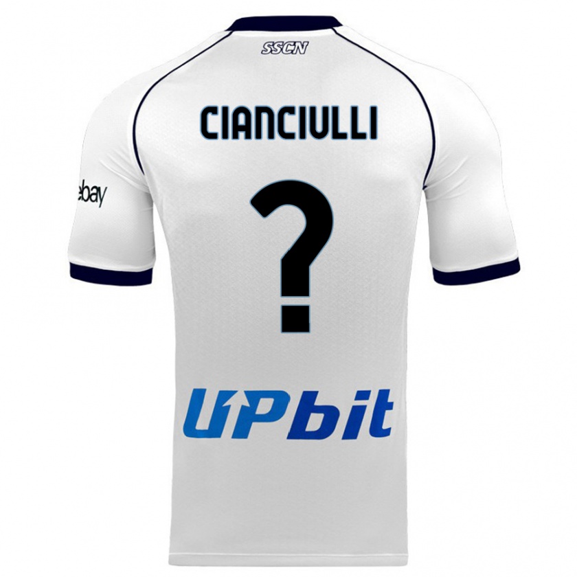 Kandiny Uomo Maglia Antonio Cianciulli #0 Bianco Kit Gara Away 2023/24 Maglietta