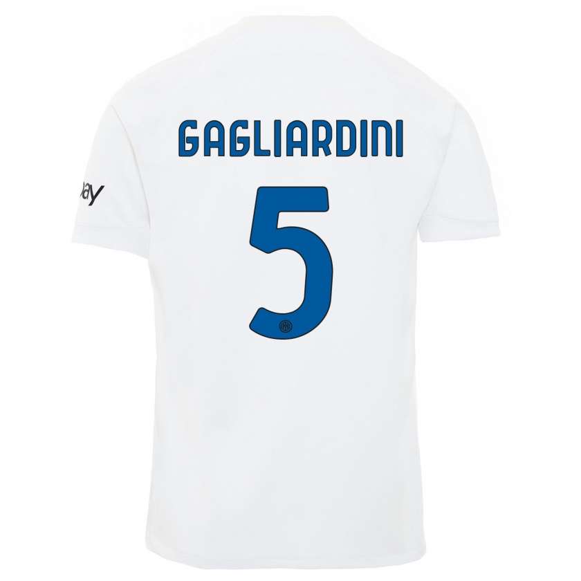 Kandiny Herren Roberto Gagliardini #5 Weiß Auswärtstrikot Trikot 2023/24 T-Shirt Österreich