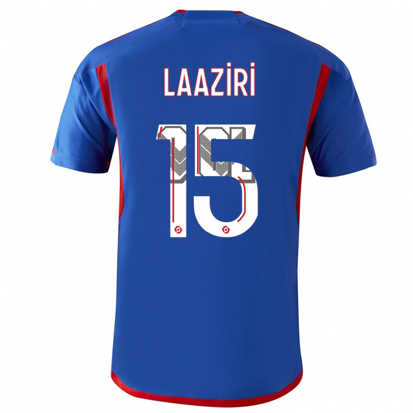 Kandiny Uomo Maglia Achraf Laâziri #15 Blu Rosso Kit Gara Away 2023/24 Maglietta