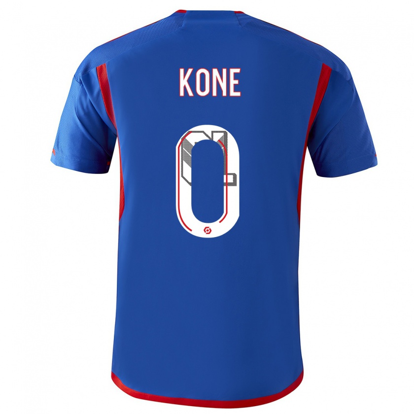 Kandiny Uomo Maglia Youssouf Kone #0 Blu Rosso Kit Gara Away 2023/24 Maglietta