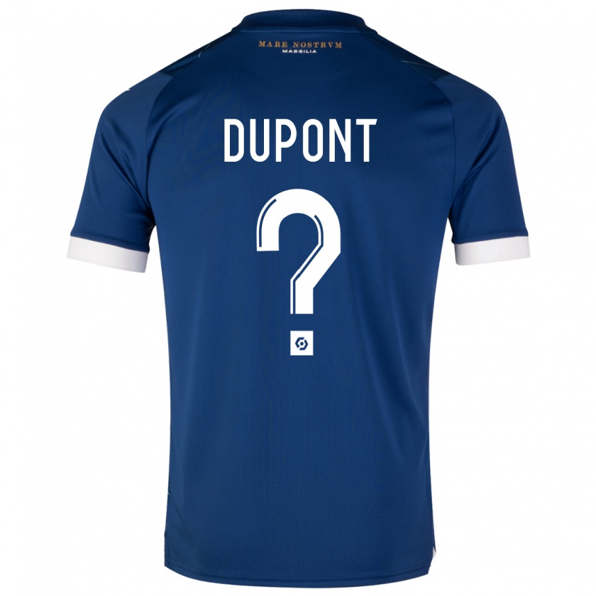 Kandiny Uomo Maglia Hugo Dupont #0 Blu Scuro Kit Gara Away 2023/24 Maglietta