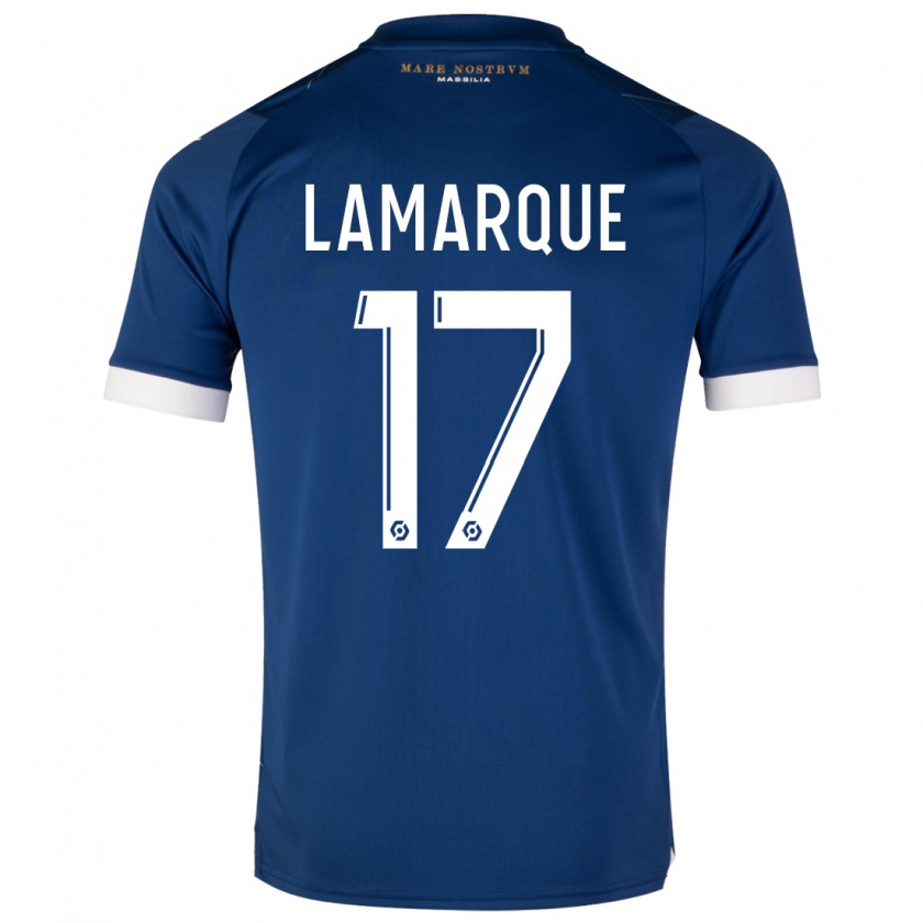 Kandiny Uomo Maglia Alais Lamarque #17 Blu Scuro Kit Gara Away 2023/24 Maglietta