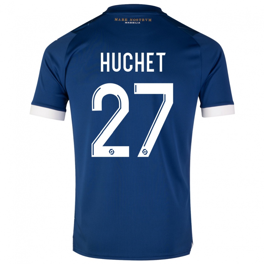 Kandiny Uomo Maglia Sarah Huchet #27 Blu Scuro Kit Gara Away 2023/24 Maglietta