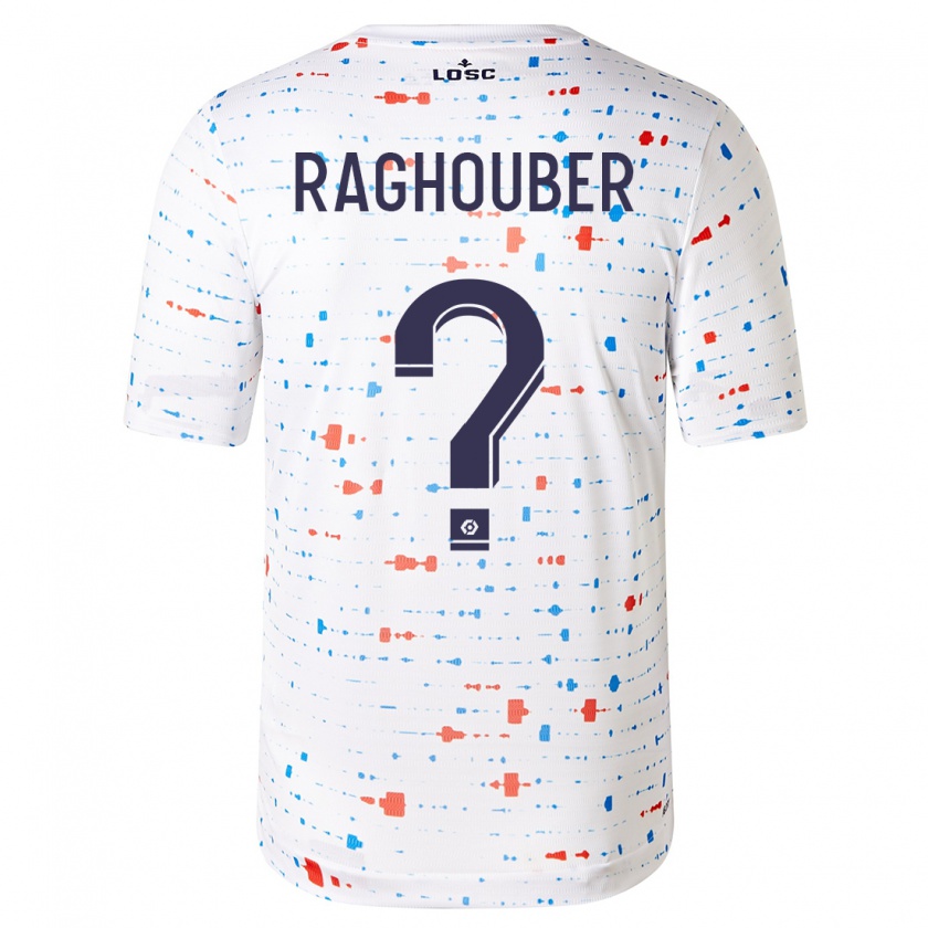 Kandiny Hombre Camiseta Ugo Raghouber #0 Blanco 2ª Equipación 2023/24 La Camisa