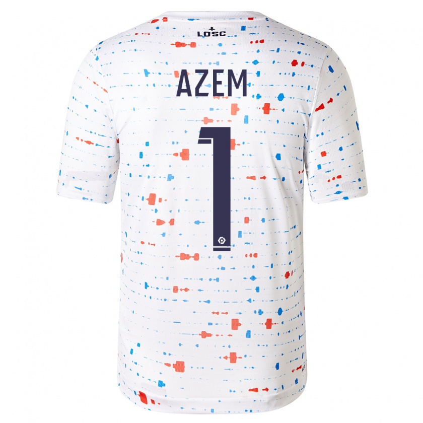 Kandiny Hombre Camiseta Floriane Azem #1 Blanco 2ª Equipación 2023/24 La Camisa