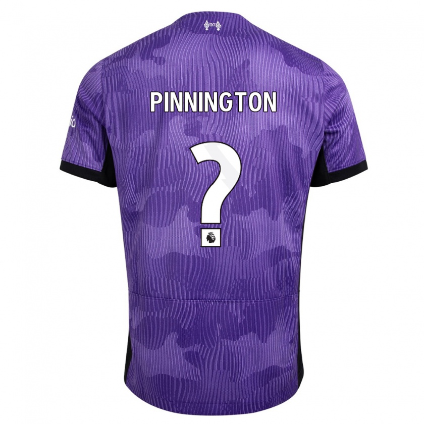 Kandiny Hombre Camiseta Carter Pinnington #0 Púrpura Equipación Tercera 2023/24 La Camisa