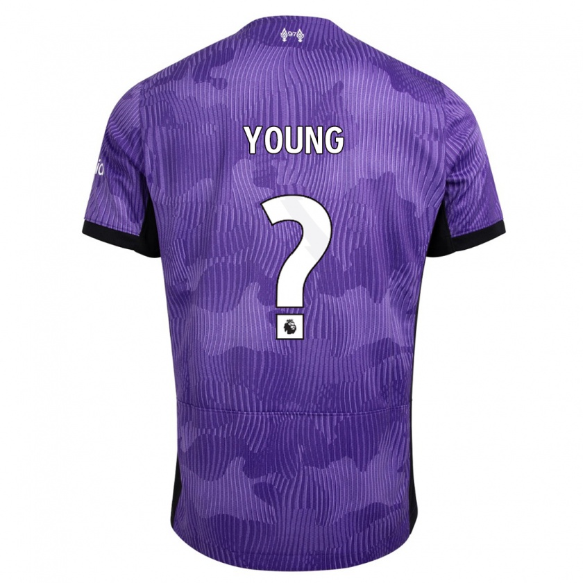 Kandiny Hombre Camiseta Ranel Young #0 Púrpura Equipación Tercera 2023/24 La Camisa