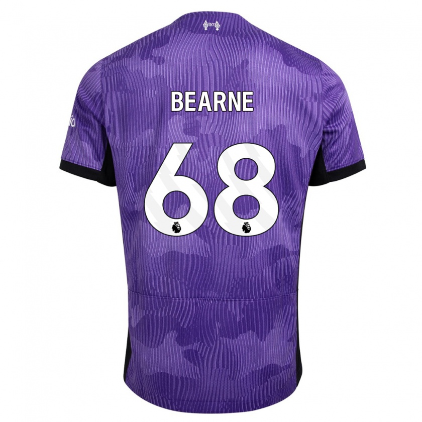 Kandiny Hombre Camiseta Jack Bearne #68 Púrpura Equipación Tercera 2023/24 La Camisa