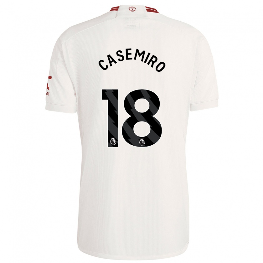 Kandiny Herren Casemiro #18 Weiß Ausweichtrikot Trikot 2023/24 T-Shirt Österreich