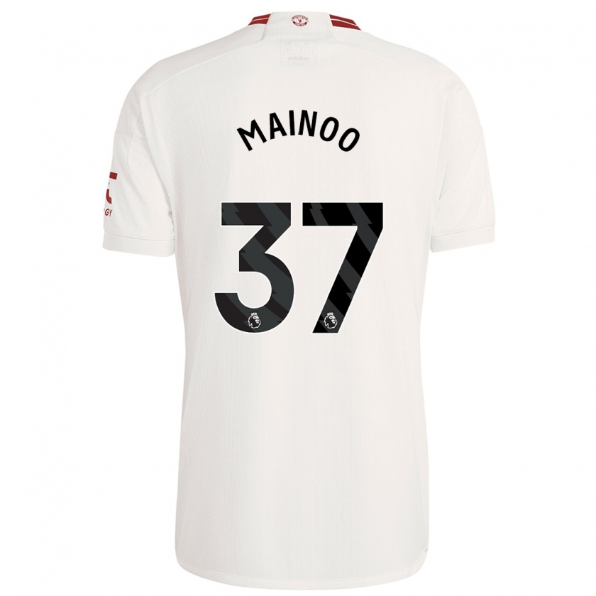 Kandiny Herren Kobbie Mainoo #37 Weiß Ausweichtrikot Trikot 2023/24 T-Shirt Österreich