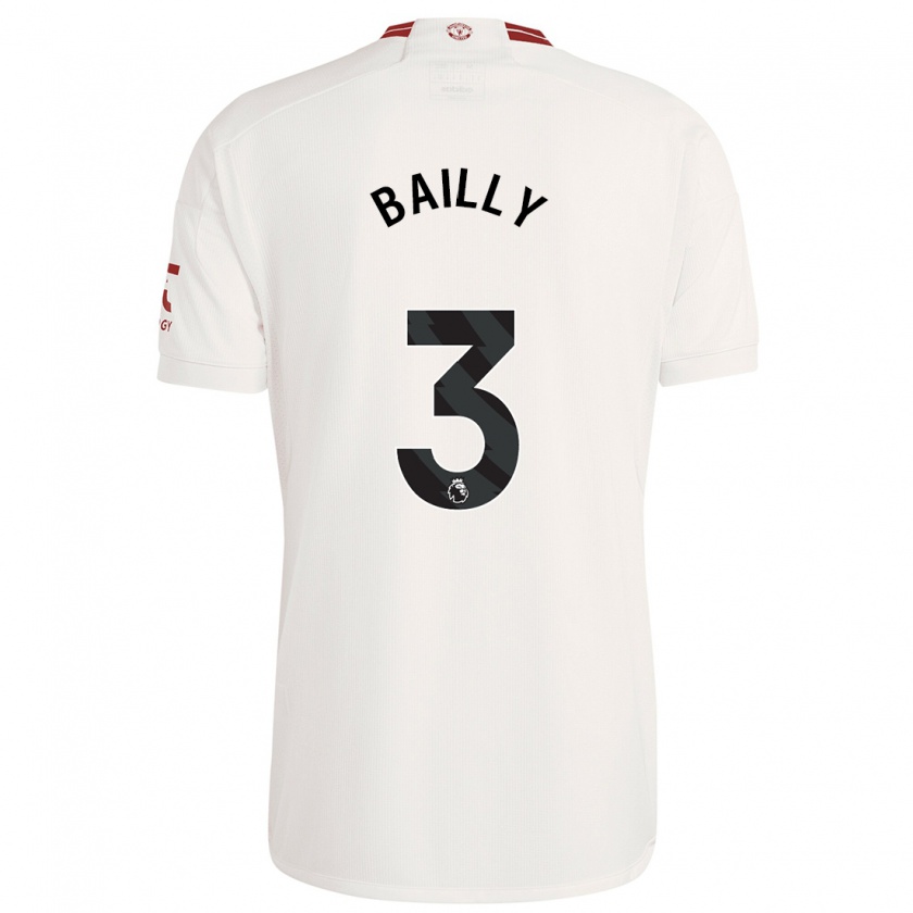 Kandiny Uomo Maglia Eric Bailly #3 Bianco Kit Gara Third 2023/24 Maglietta