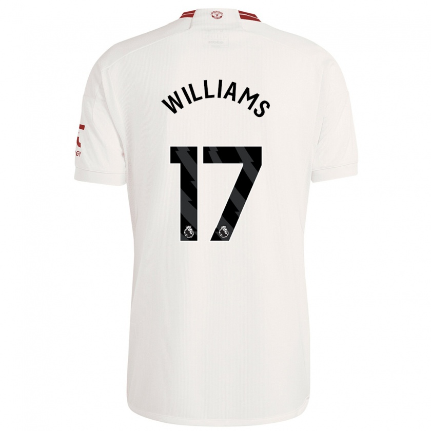 Kandiny Hombre Camiseta Rachel Williams #17 Blanco Equipación Tercera 2023/24 La Camisa México