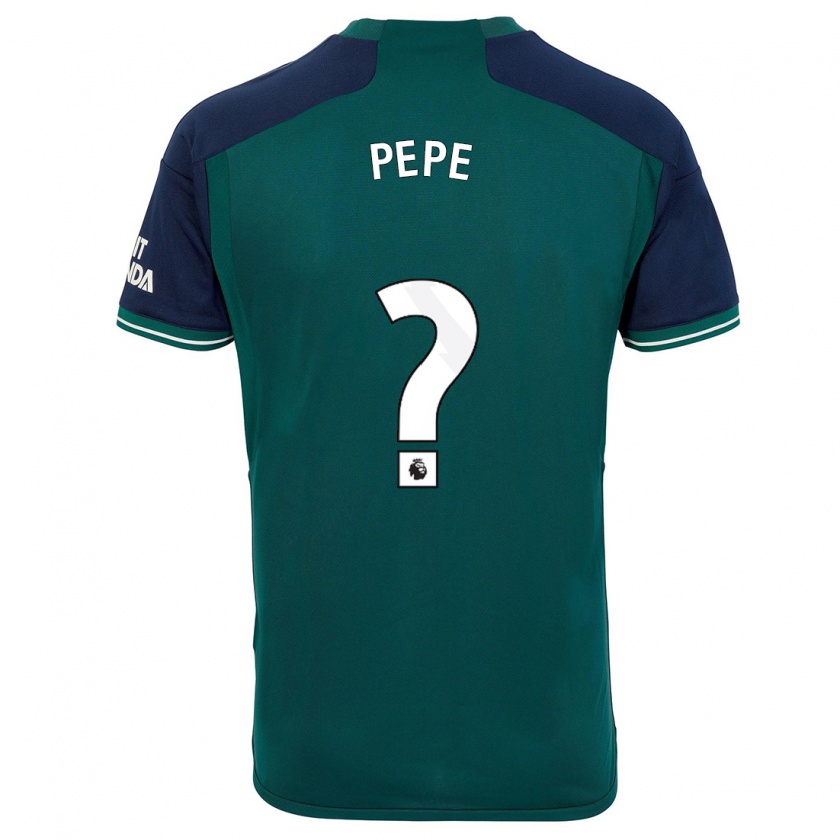 Kandiny Herren Nicolas Pépé #0 Grün Ausweichtrikot Trikot 2023/24 T-Shirt Österreich