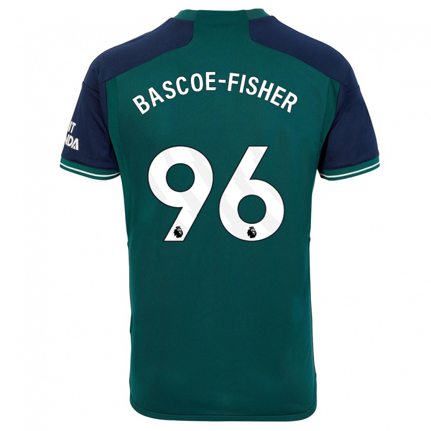 Kandiny Herren Jakai Bascoe-Fisher #96 Grün Ausweichtrikot Trikot 2023/24 T-Shirt Österreich