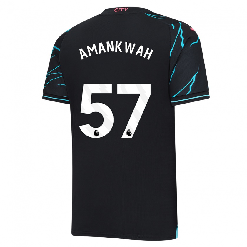 Kandiny Hombre Camiseta Yeboah Amankwah #57 Azul Oscuro Equipación Tercera 2023/24 La Camisa