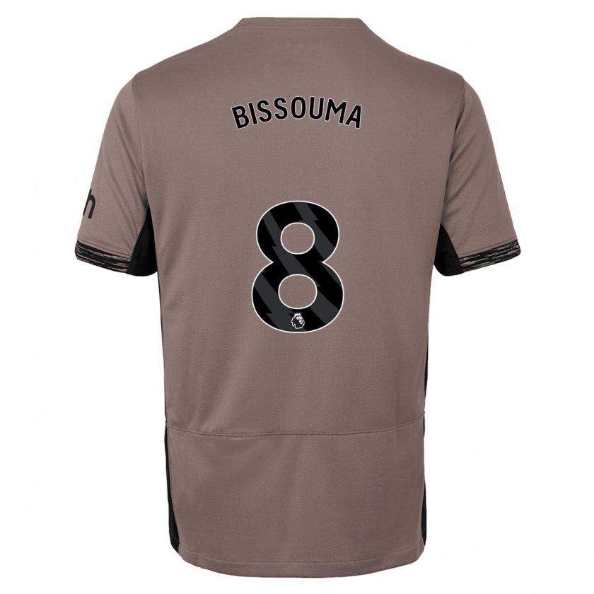 Kandiny Herren Yves Bissouma #8 Dunkelbeige Ausweichtrikot Trikot 2023/24 T-Shirt Österreich