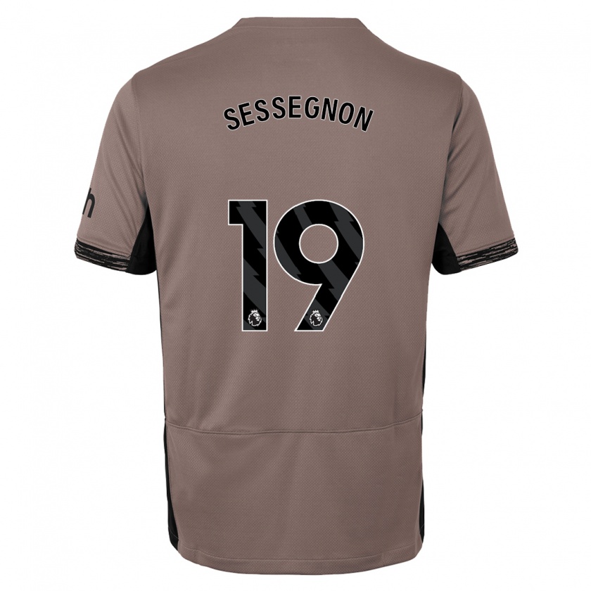 Kandiny Heren Ryan Sessegnon #19 Donker Beige Thuisshirt Derde Tenue 2023/24 T-Shirt België