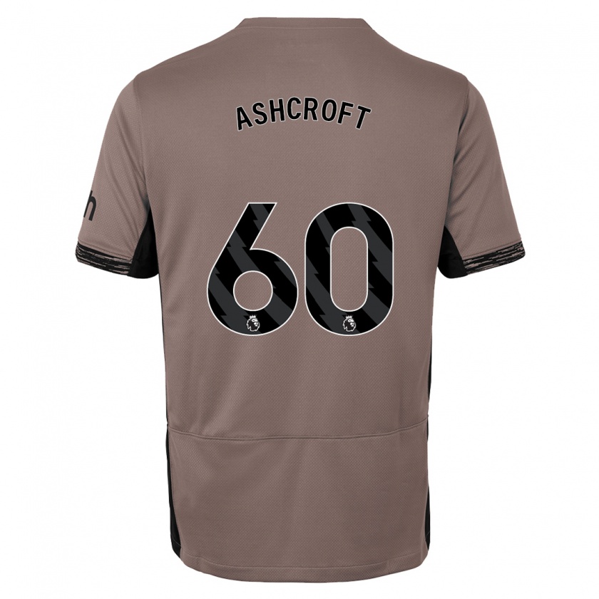 Kandiny Herren Tyrell Ashcroft #60 Dunkelbeige Ausweichtrikot Trikot 2023/24 T-Shirt Österreich