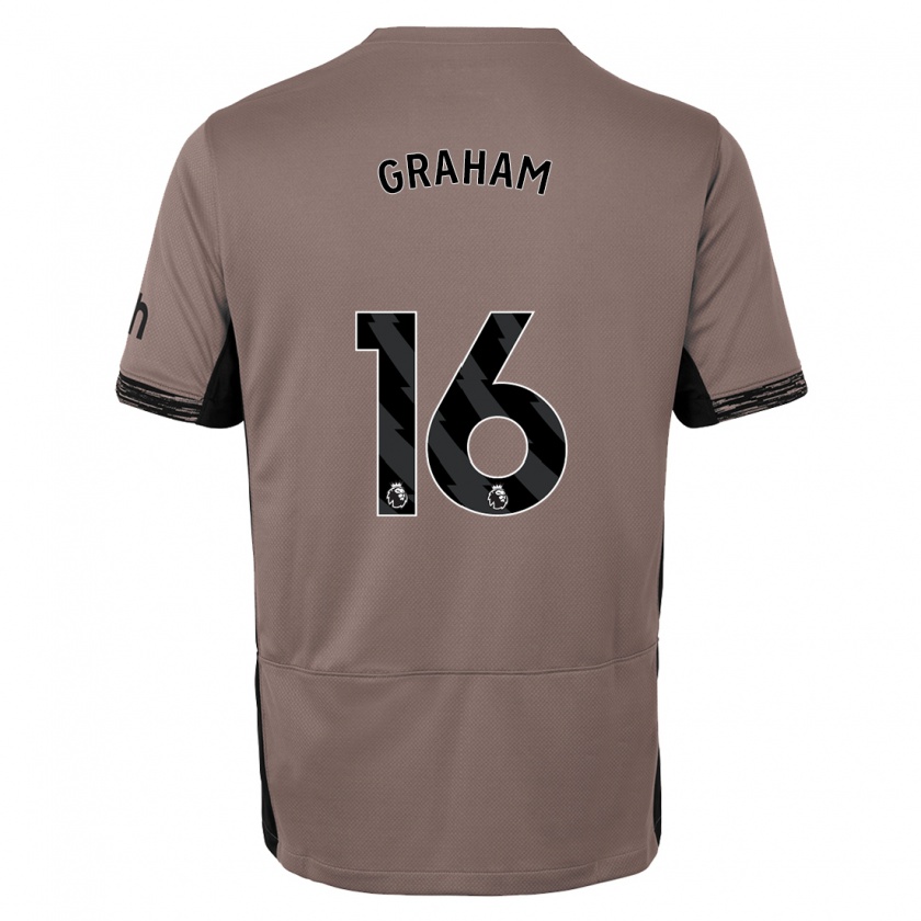 Kandiny Herren Kit Graham #16 Dunkelbeige Ausweichtrikot Trikot 2023/24 T-Shirt Österreich